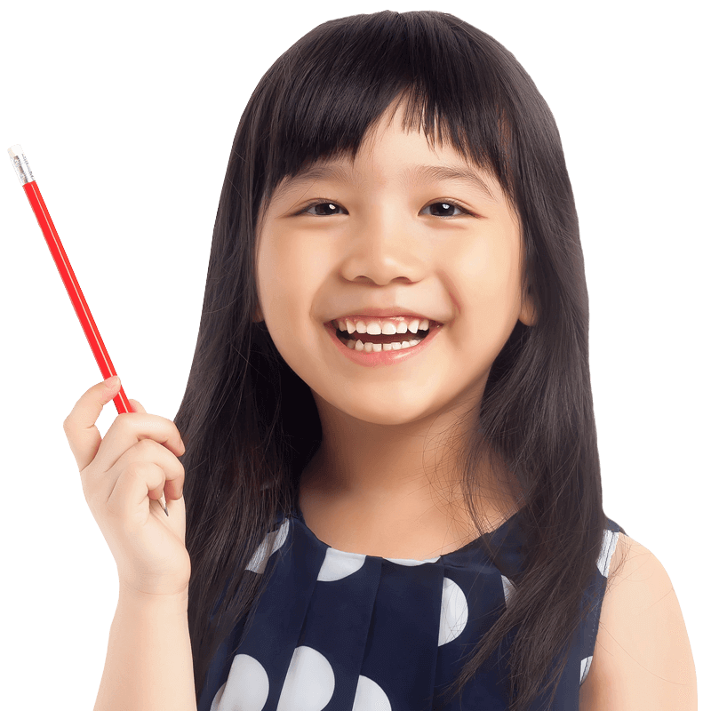Child holding pencil